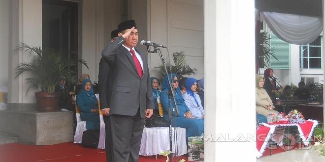 Peringatan Hari Pahlawan di Balai Kota Malang, Selasa (10/11)
