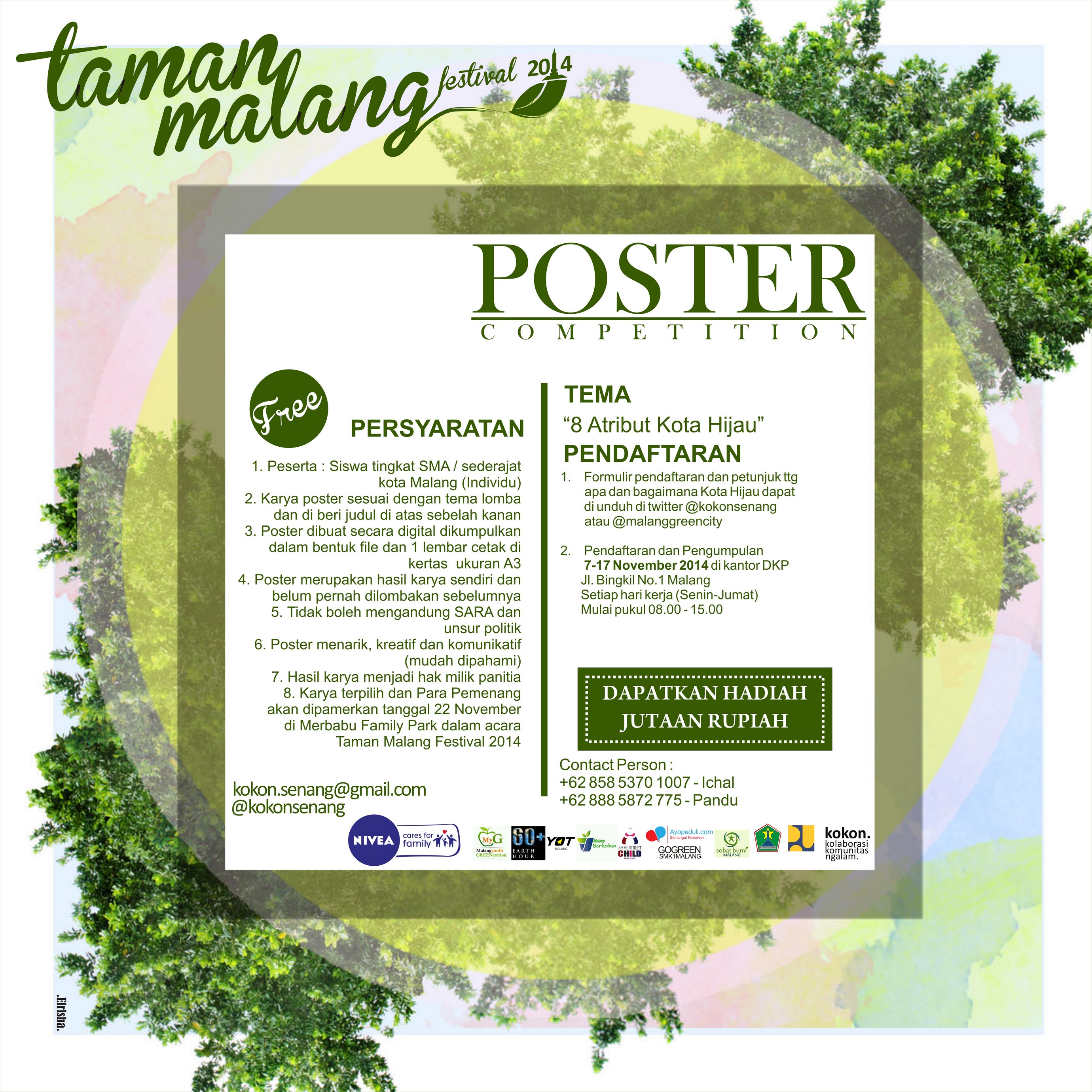 Lomba Poster Kota Hijau – Taman Malang Festival 2014 